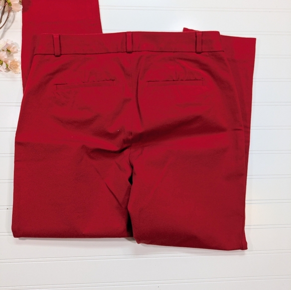 Banana Republic Red Sloan Slim Ankle Pants - Picture 3 of 5